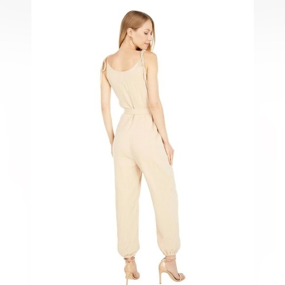 WAYF Spector Tie Strap‎ Crinkle Jumpsuit Size M - Picture 3 of 11